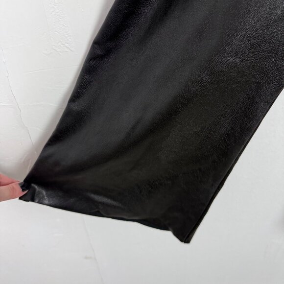 Commando Faux Leather Flare Leggings Hi-Rise Black Size Medium M EUC - Picture 9 of 13